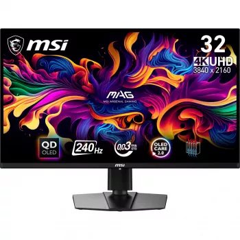 Monitorius MSI MAG 321UPX QD-OLED 80 cm (31,5 colio) 3840 x 2160 pikselių 4K Ultra HD juodas