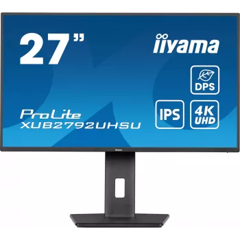 Monitorius iiyama ProLite XUB2792UHSU-B6 68,6 cm (27 col.) 3840 x 2160 pikselių 4K Ultra HD LED juodas