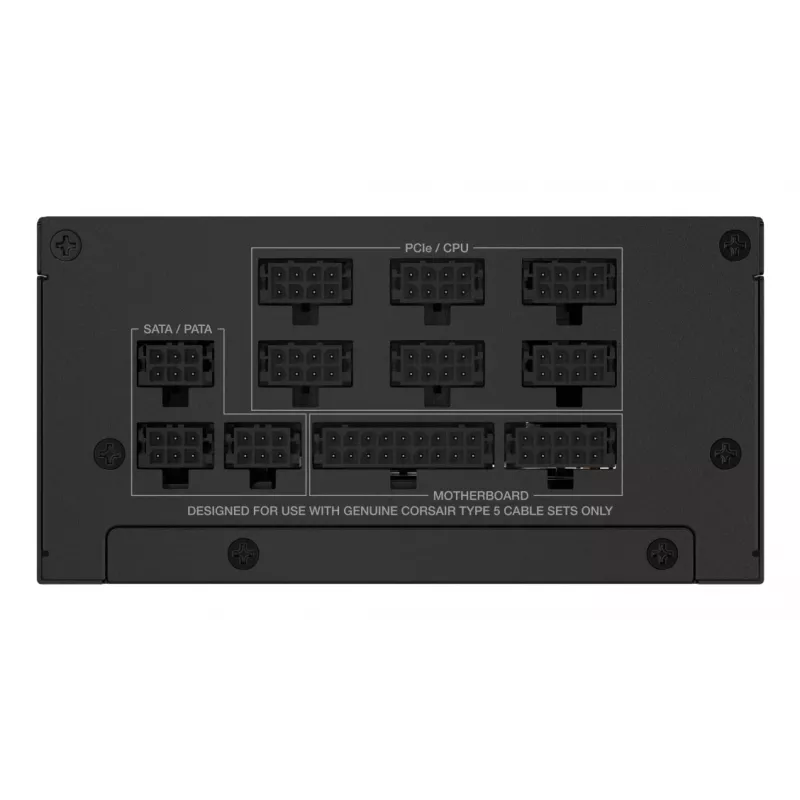 Maitinimo blokas CORSAIR CP-9020257-EU — 1000 W, 24-pin ATX, 80 PLUS Gold, 140 mm ventiliatorius, juodas