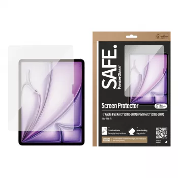 PanzerGlass SAFE. by ® Ekrano apsauga iPad Air 13'' (2024-2026) | iPad Pro 13'' (2024-2025) | Ultra-Wide Fit