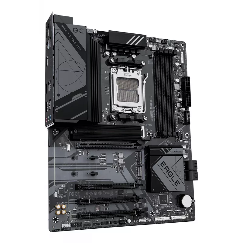 Motininė plokštė GIGABYTE B650 EAGLE ATX, AMD B650 mikroschemų rinkinys, Socket AM5, DDR5, 4x DIMM, 3x M.2, PCIe 5.0 x16