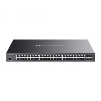 TP-Link Omada SG3452XMPP valdomas L2+ tinklo jungiklis su PoE, 48 prievadai Gigabit Ethernet, 10G, 1U, juodas