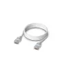 Tinklo jungiamasis kabelis UBIQUITI UACC-Cable-Patch-EL-1M-W – Cat6, 1 m, 2.5 GbE, PoE++ (4PPoE), permatomas, RJ-45 kištukas–kištukas