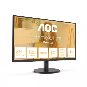 AOC U27B3M monitorius 68,6 cm (27 colių) 4K Ultra HD LCD juodas