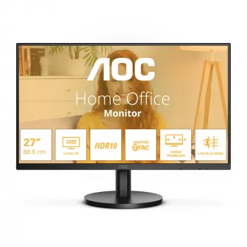 AOC U27B3M monitorius 68,6 cm (27 colių) 4K Ultra HD LCD juodas