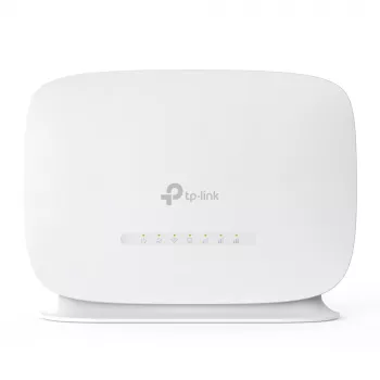 TP-Link 300 Mbps belaidis N 4G LTE maršrutizatorius, Wi-Fi 4 (802.11n), vienos juostos (2,4 GHz), Ethernet LAN, 4G, baltas, stalinis