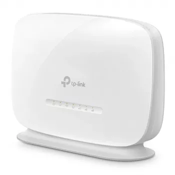 TP-Link 300 Mbps belaidis N 4G LTE maršrutizatorius, Wi-Fi 4 (802.11n), vienos juostos (2,4 GHz), Ethernet LAN, 4G, baltas, stalinis