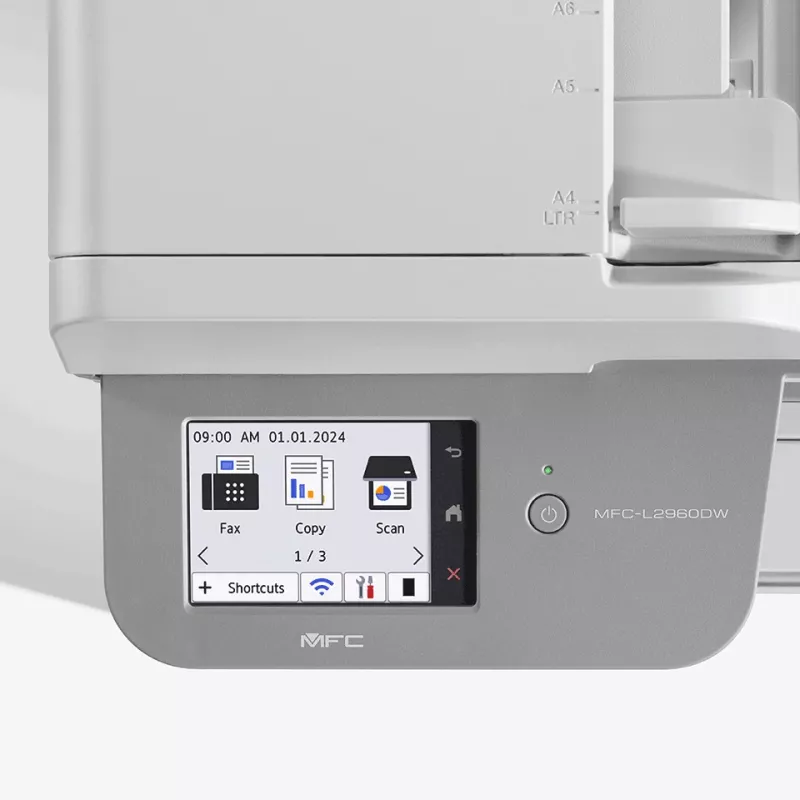 Brother MFC-L2960DW daugiafunkcis spausdintuvas, lazerinis, A4, 1200 x 1200 DPI, 34 ppm, Wi-Fi