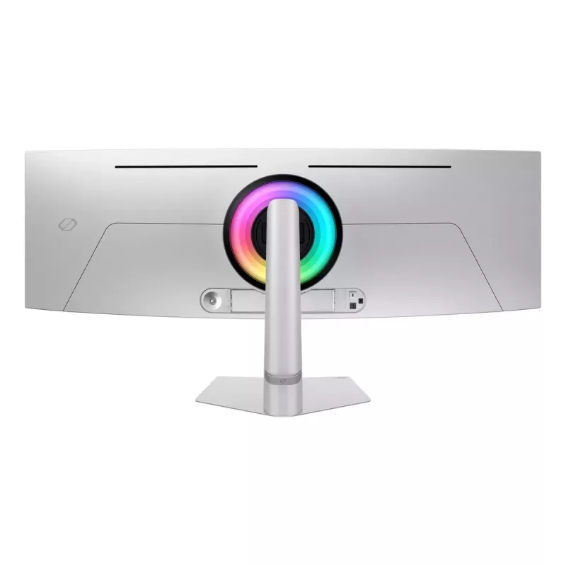 49 colių OLED lenktas monitorius Samsung S49DG934SU – 5120×1440 Dual QHD, 32:9, 0,03 ms, USB hub, VESA, aukštis reguliuojamas, sidabrinis