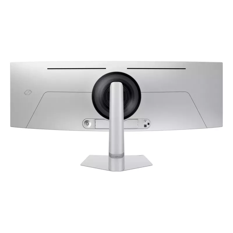 49 colių OLED lenktas monitorius Samsung S49DG934SU – 5120×1440 Dual QHD, 32:9, 0,03 ms, USB hub, VESA, aukštis reguliuojamas, sidabrinis