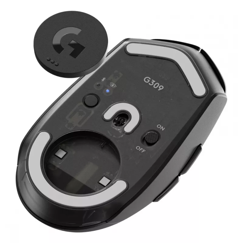 LOGITECH G309 Lightspeed belaidė žaidimų pelė juoda