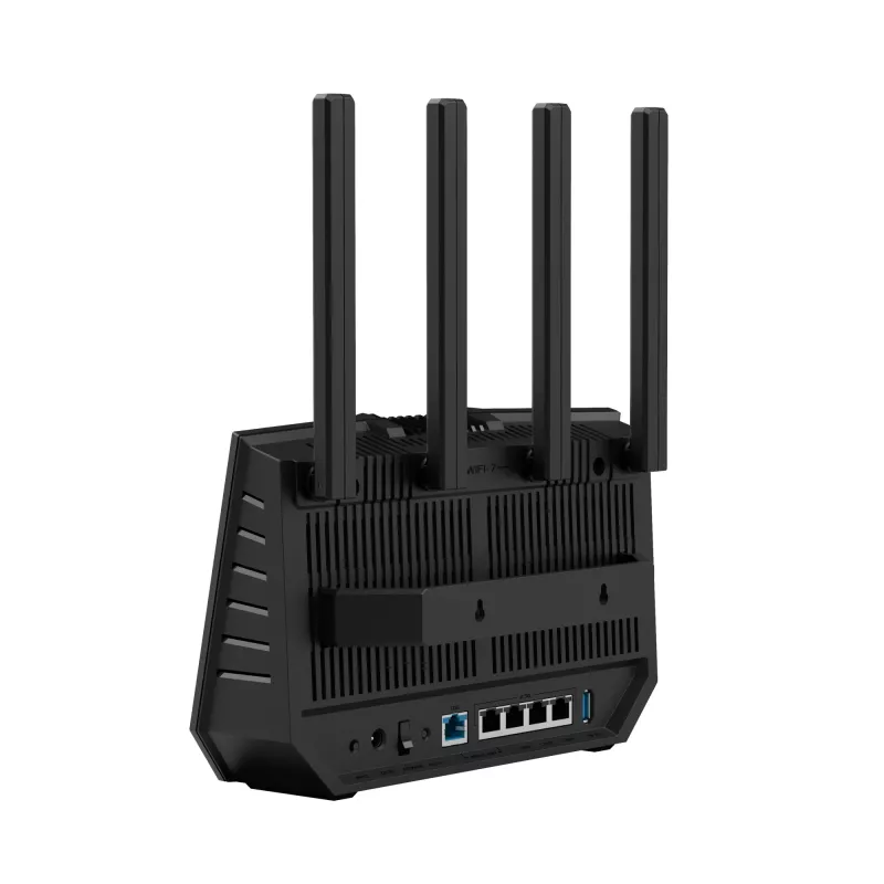 ASUS RT-BE92U belaidis maršrutizatorius 10 Gigabit Ethernet Triju juostų (2,4 GHz / 5 GHz / 6 GHz) Juoda
