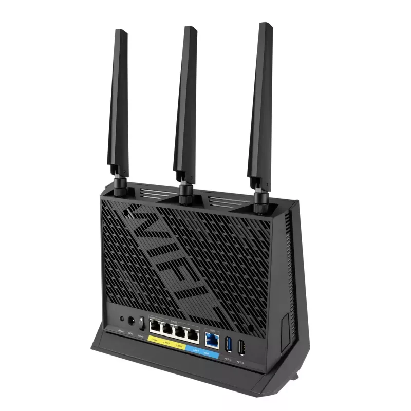 ASUS RT-BE86U belaidis maršrutizatorius 10 Gigabit Ethernet dviejų juostų (2,4 GHz / 5 GHz) juodas
