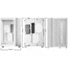 be quiet! Light Base 600 DX BGW66 Midi Tower kompiuterio korpusas, ATX/micro-ATX/Mini-ITX, grūdinto stiklo šonas, ARGB, USB-C, baltas