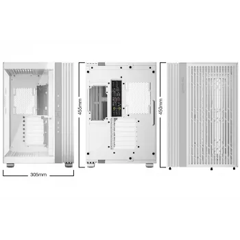 Korpusas be quiet! LIGHT BASE 600 DX White Midi Tower