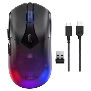 Lenovo Legion M410 žaidimų pelė Ambidextrous RF Wireless + USB Type-C Optinė 16000 DPI