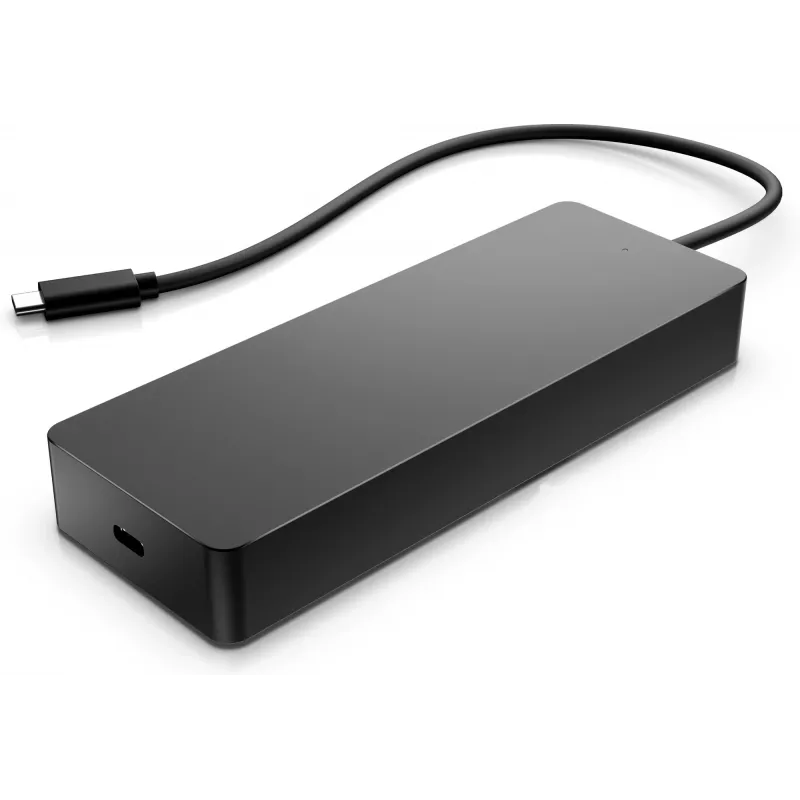HP Universal USB-C Multiport Hub, laidinis, USB 3.2 Gen 2 (3.1 Gen 2) Type-C, 10/100/1000 Mbit/s, juoda, 4K Ultra HD