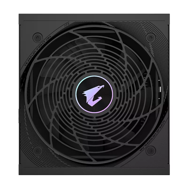 GIGABYTE AORUS ELITE P1000W ICE Maitinimo blokas - PCIe 5.0, 80 PLUS Platinum, visiškai modulinis, 120 mm ventiliatorius, ATX 3.0 suderinamas, EU kištukas
