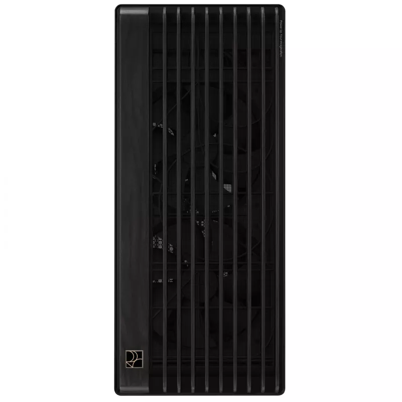 PC korpusas ASUS ProArt PA602 Wood Edition Midi Tower Juodas – Medis, ATX/EATX, Grūdintas stiklas, 4×3,5 colio / 8×2,5 colio, GPU iki 450 mm
