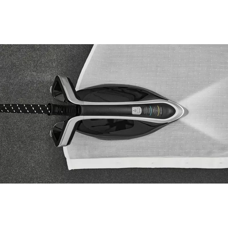 Tefal Pro Express Vision GV9821 3000 W 1,2 L Durilium AirGlide Autoclean padas Juoda, Sidabrinė
