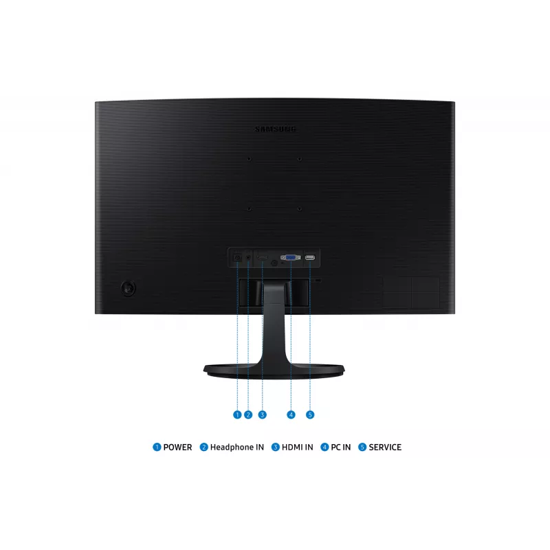 Samsung S36GD 24 colių (61 cm) Full HD lenktas monitorius, juodas