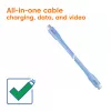CLUB3D USB C laidas mėlynas, 2 m, USB C, USB C, USB4 Gen 2x2, 20 Gbit/s, Mėlyna