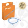 CLUB3D USB C laidas mėlynas, 2 m, USB C, USB C, USB4 Gen 2x2, 20 Gbit/s, Mėlyna