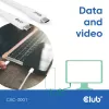 USB C laidas CLUB3D CAC-3001 2m USB4 Gen 3x2 baltas