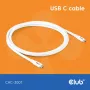 USB C laidas CLUB3D CAC-3001 2m USB4 Gen 3x2 baltas