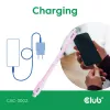 USB C laidas CLUB3D CAC-3002 2m USB4 Gen 3x2 Rožinis