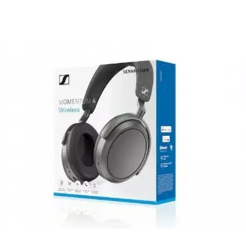 Ausinės Sennheiser Momentum Wireless – Bluetooth 5.2, 20 h baterija, triukšmo slopinimas, 6–22000 Hz, grafitas