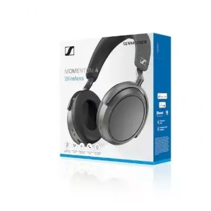 Ausinės Sennheiser Momentum Wireless – Bluetooth 5.2, 20 h baterija, triukšmo slopinimas, 6–22000 Hz, grafitas