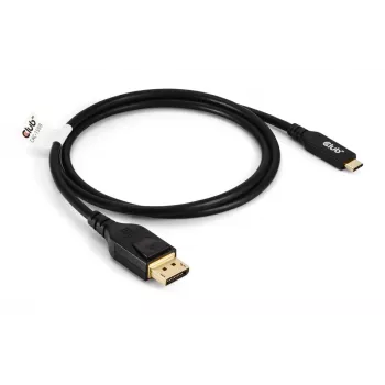 USB-C į DisplayPort 2.1 laidas, club 3d CAC-1559, dvipusis, VESA DP80 sertifikuotas, 1 m