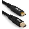 CLUB3D CAC-1561 DisplayPort kabelis 2 m Mini DisplayPort USB Type-C juodas