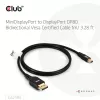 CLUB3D Mini DisplayPort™ į DisplayPort™ dvikryptis VESA DP80 sertifikuotas laidas M/M 1m/3,28ft