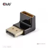 Adapteris Club 3D DisplayPort vyriškas į DisplayPort 1.4 moterišką 90° kampu, palaiko 4K@120Hz