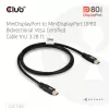 CLUB3D MiniDisplayPort™ į MiniDisplayPort dvikryptis VESA DP80 sertifikuotas kabelis M/M 1m/3.28ft