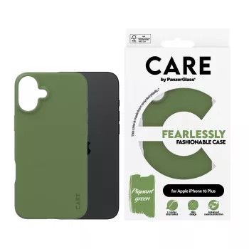 PanzerGlass CARE by® Madingas dėklas iPhone 16 Plus – Žalias
