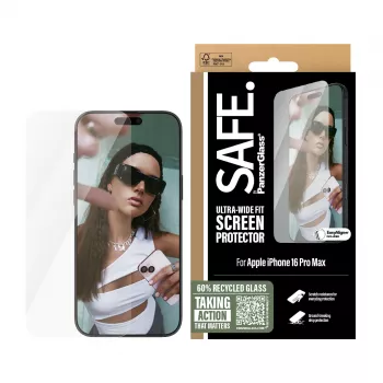 PanzerGlass SAFE. by ® Ekrano apsauga iPhone 16 Pro Max | Ultra-Wide Fit