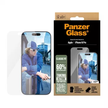 PanzerGlass® ekrano apsauga iPhone 16 Pro | Classic Fit
