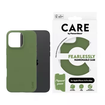 PanzerGlass CARE by® Fashionable Case Green iPhone 16 Pro Max – žalias apsauginis dėklas