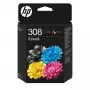 HP 308 2 vnt. juodos ir spalvotos originalios kasetės rinkinys