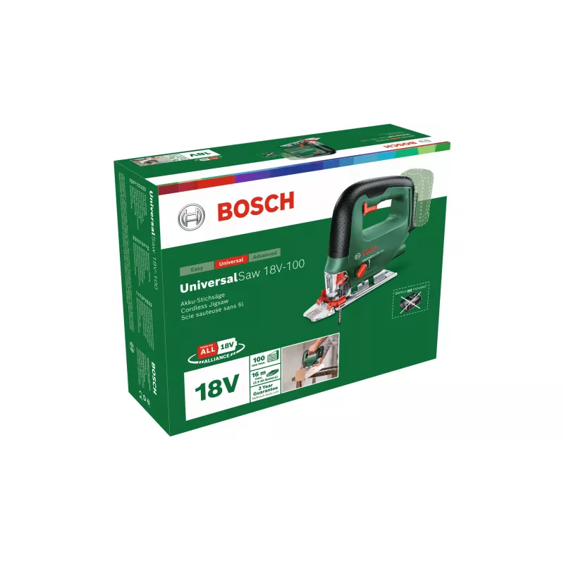Bosch Universal Saw 18V-100 akumuliatorinis pjūklas 2600 smūgių/min 2 kg