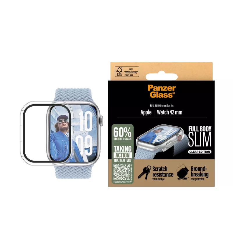 PanzerGlass Snappie Full Body Slim permatas Apple Watch 41 mm '24