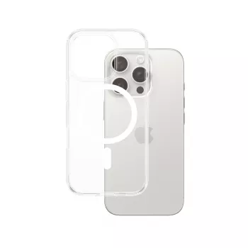 Dėklas PanzerGlass HardCase Skaidrus su Balta MagSafe iPhone 16 Pro