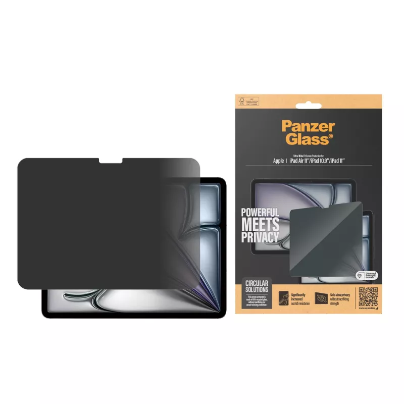 PanzerGlass ® Privatumo ekrano apsauga iPad Air 11'' (2024-2025) | iPad 11 inch (2025) | iPad 10.9 inch (2022) | Ultra-Wide Fit