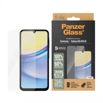 PanzerGlass ® Ekrano apsauga Samsung Galaxy A16 | A16 5G | Ultra-Wide Fit su EasyAligner