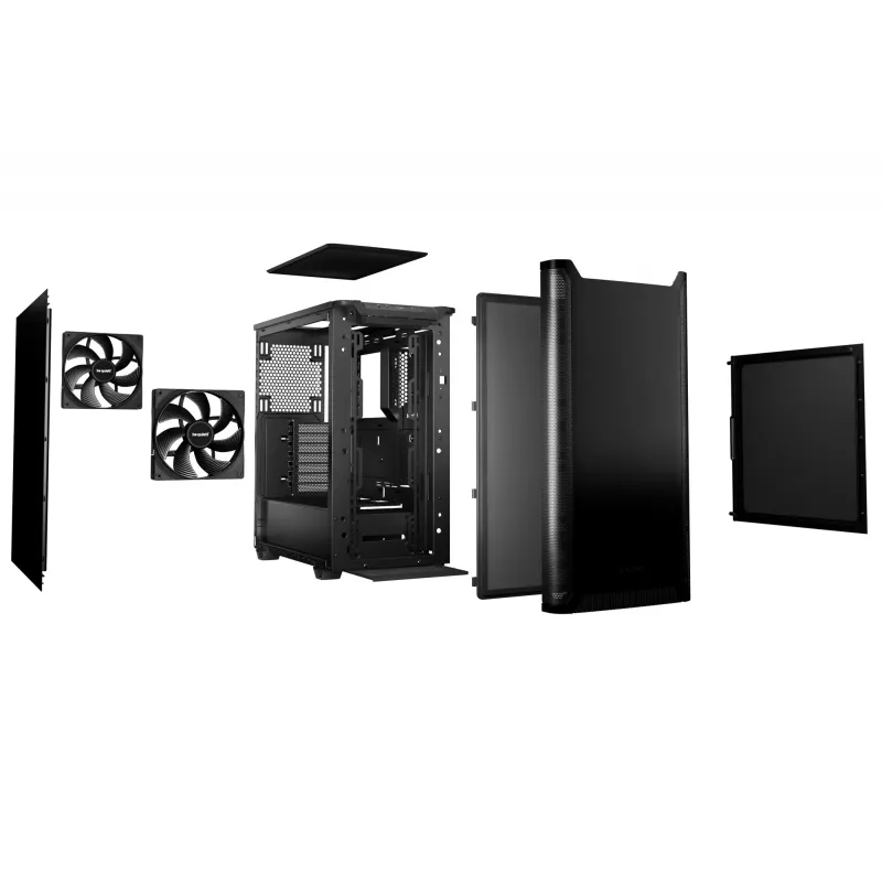 PC korpusas be quiet! PURE BASE 501 juodas Midi bokštas (atidaryta pakuotė)