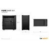 PC korpusas be quiet! PURE BASE 501 juodas Midi bokštas (atidaryta pakuotė)