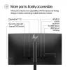 HP Series 5 Pro 23.8 colio FHD monitorius - 524pf, 60.5 cm (23.8 colio), 1920 x 1080 pikselių, Full HD, LCD, 5 ms, juodas, sidabrinis